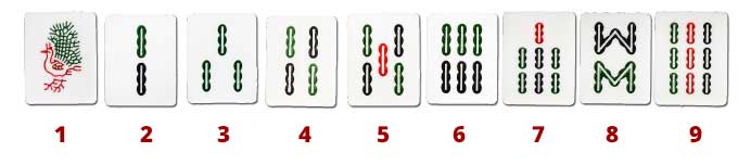 Mahjong Bamboo Tiles